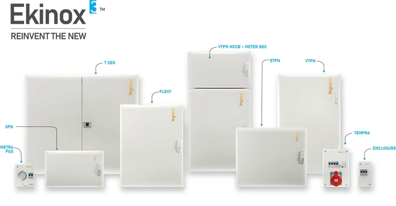 Legrand Ekinox³ SPN DB's - IP 43 - #IK 09 with metal door - 12 way
507612 from Mani Sales  (Bangalore) 